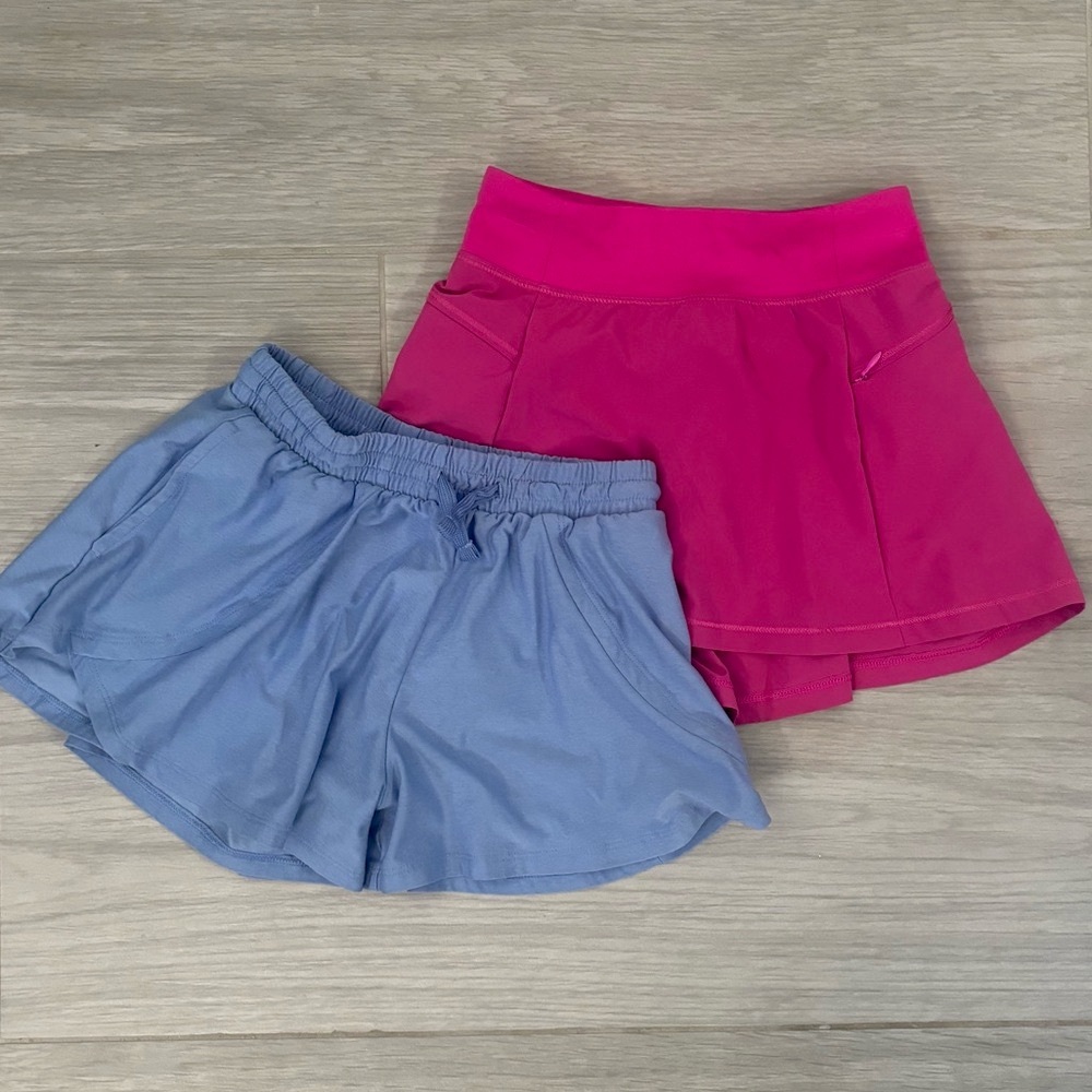 All in Motion and Old Navy Kids Casual Shorts Bundle - Pink and Blue